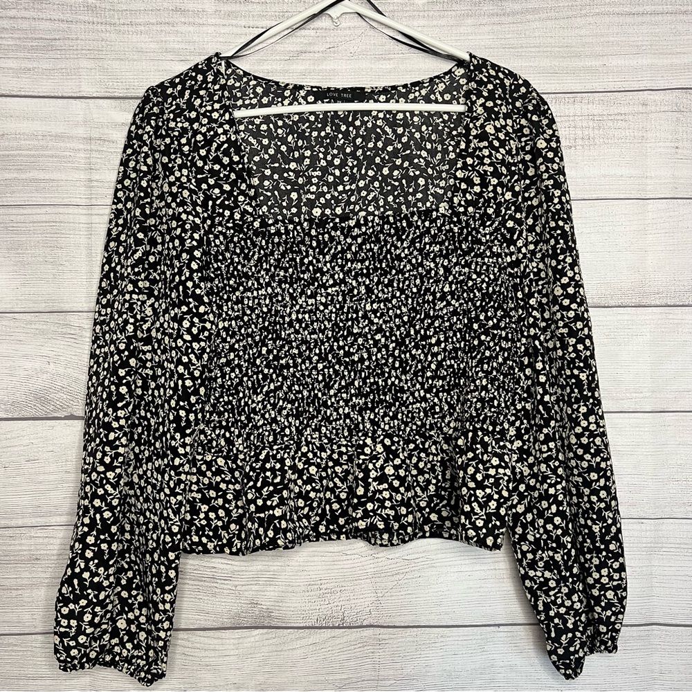 (3x$25) Love tree blouse